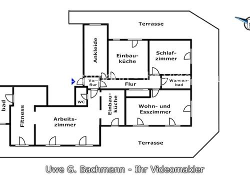 Grundrisse Penthouse Skizze ohne Maßstab