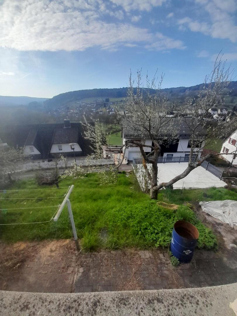 Ausblick nach Süden und Dorf