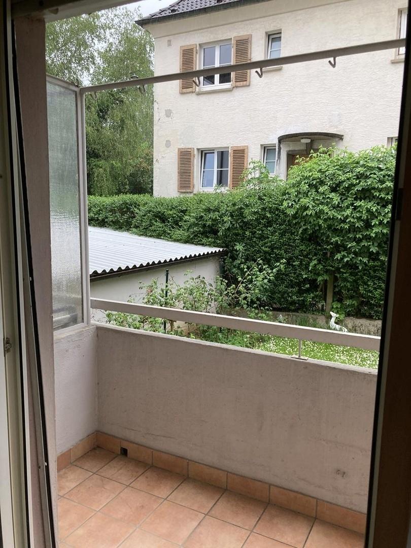 Balkon Blick in den Hof
