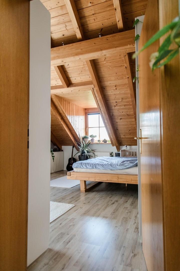 Schlafzimmer mit Gaube