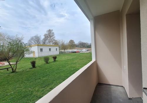 Blick vom Balkon