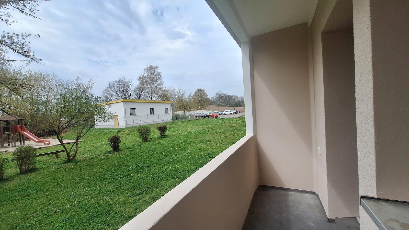 Blick vom Balkon