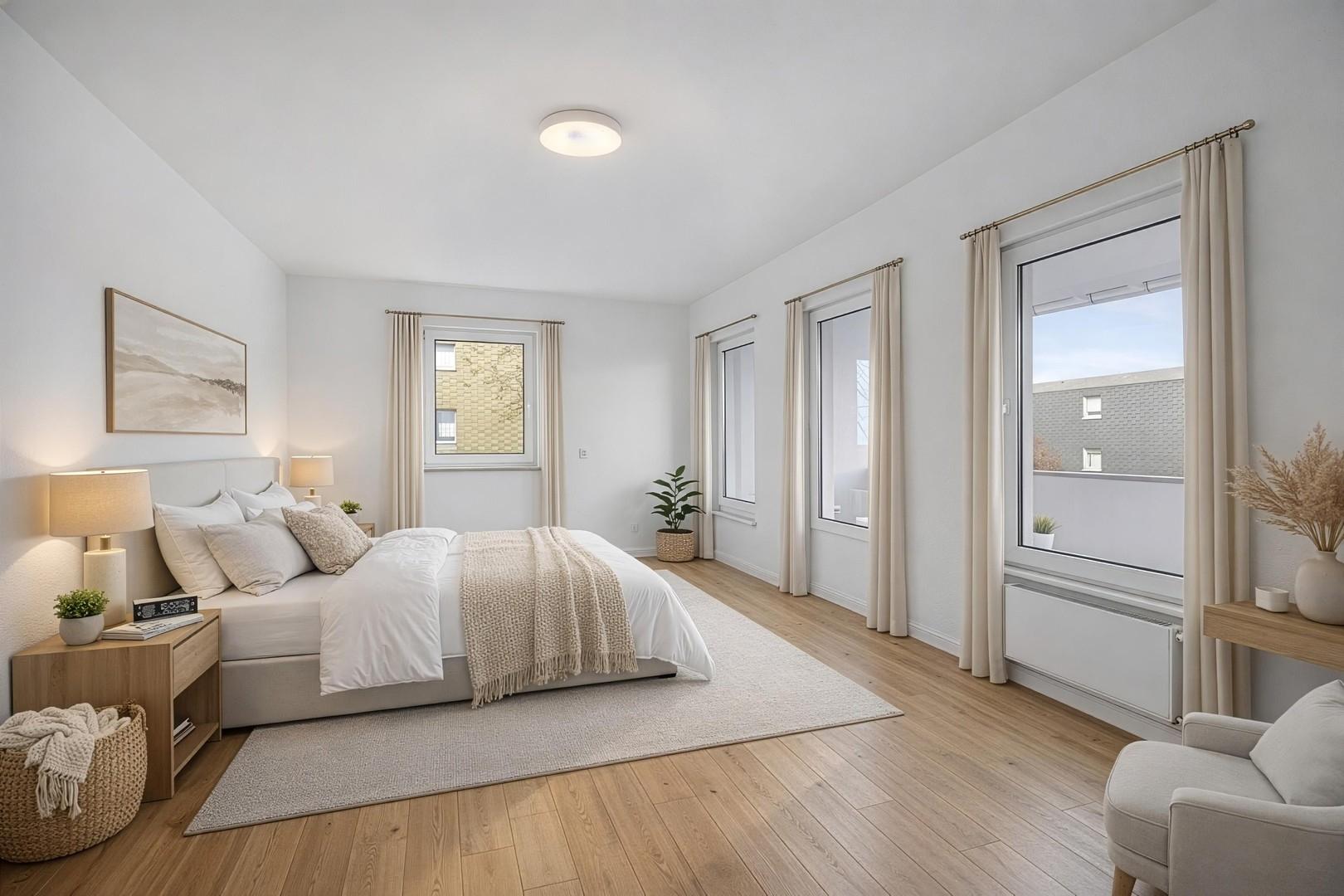 Schlafzimmer 1.OG visualisiert