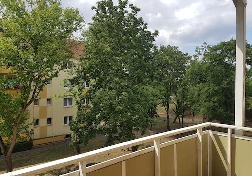 Blick vom Balkon