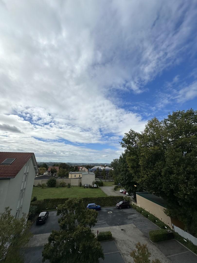 Blick vom Balkon