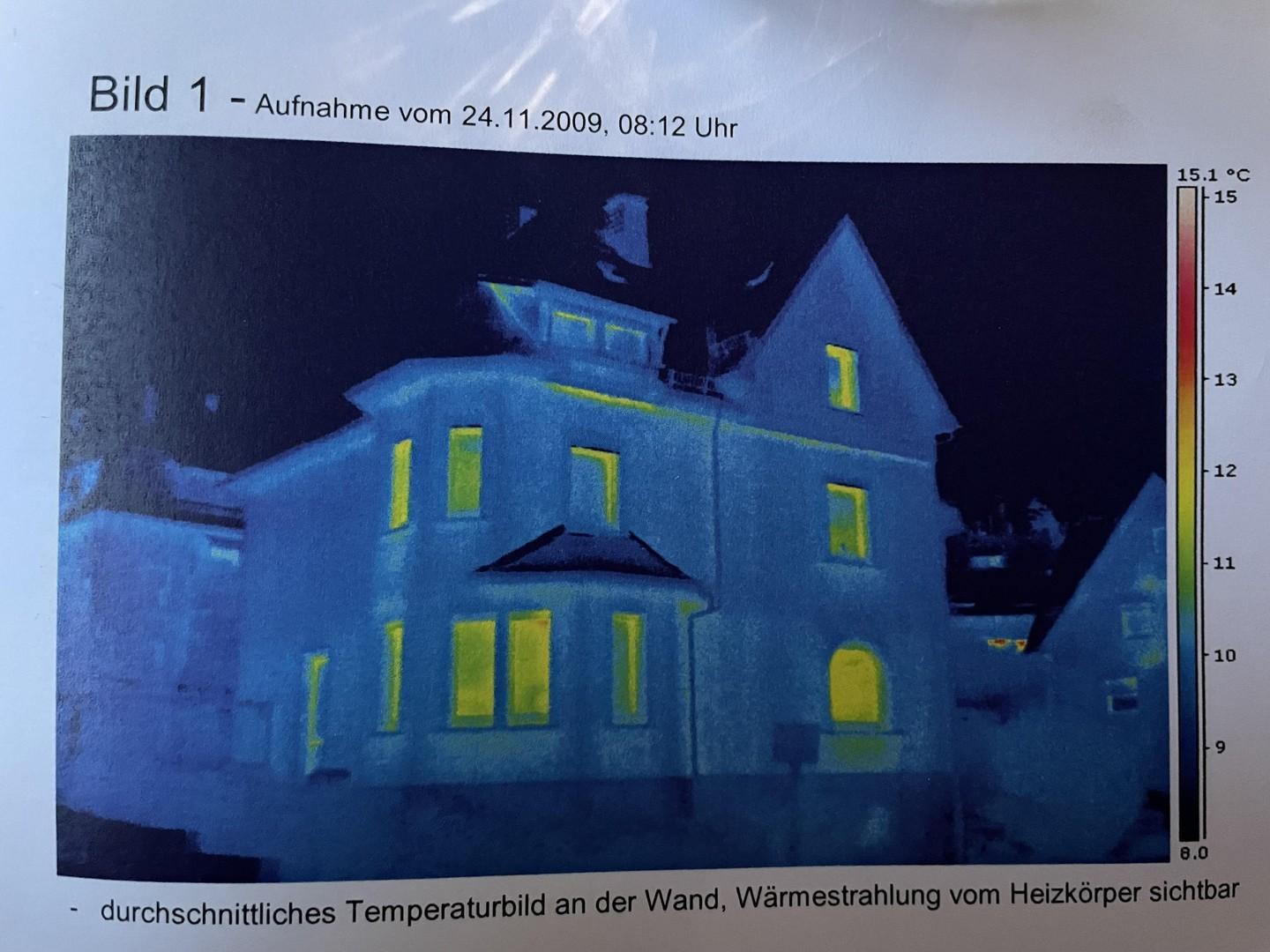 Infrarotkamerabild vom Haus