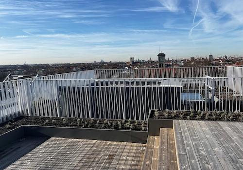 Aussicht auf der Dachterrasse