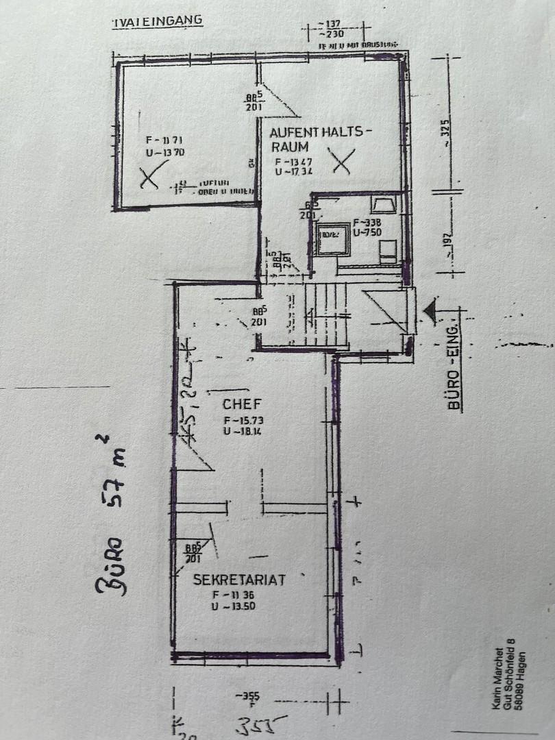 Grundriss Büro