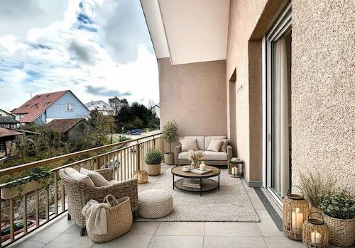Loggia (KI-Staging) 