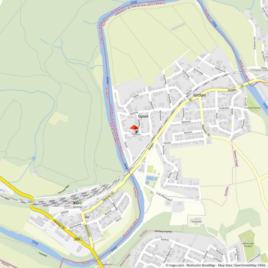Geolyzer Kartenausschnitt