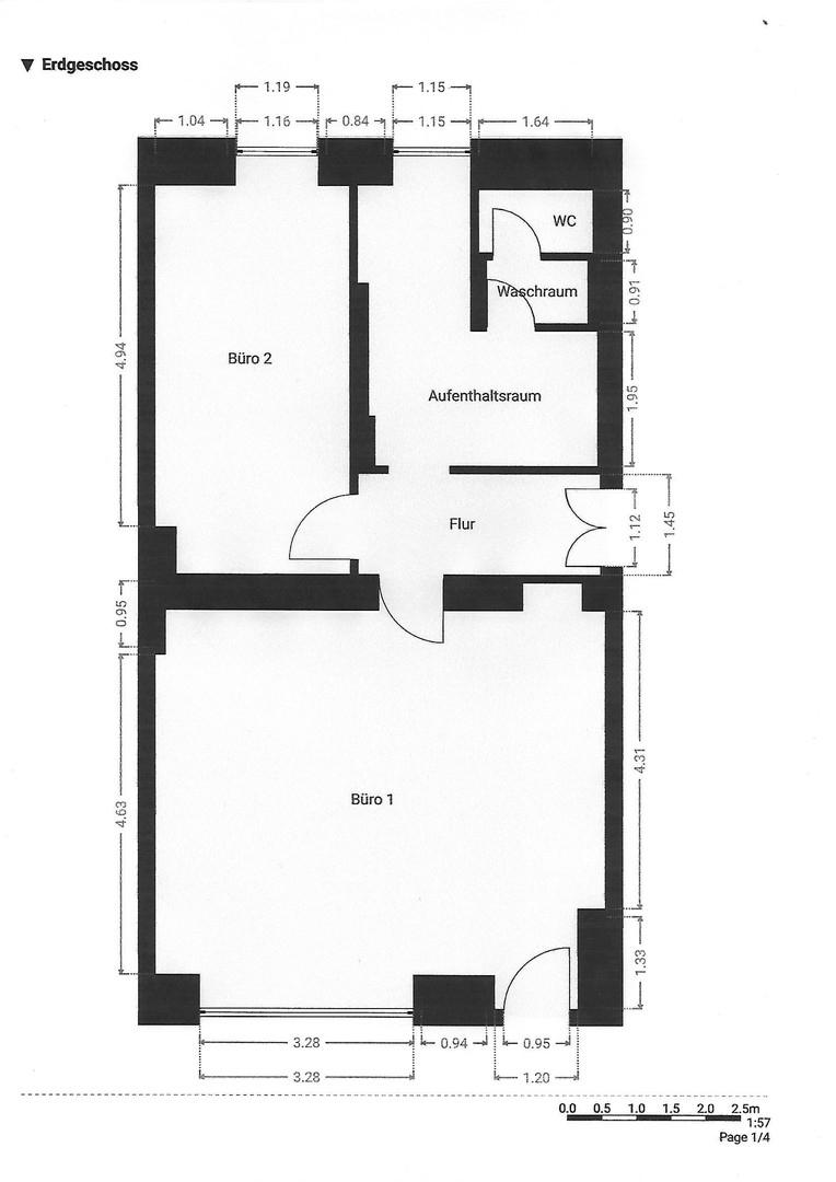 Derzeitiger Grundriss