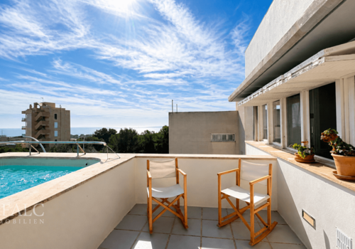 Pool und Meerblick 