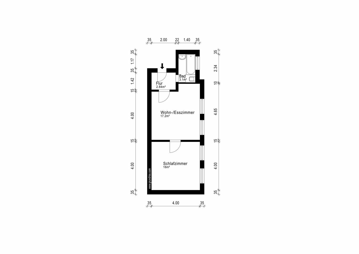 Wohnung 2 -  1. OG