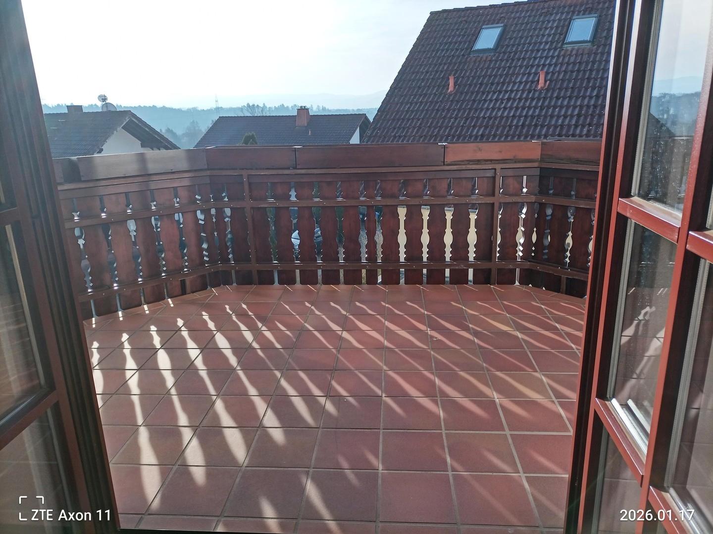Balkon Südseite 8qm