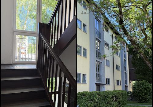 Blick zum Eingang/Treppenhaus
