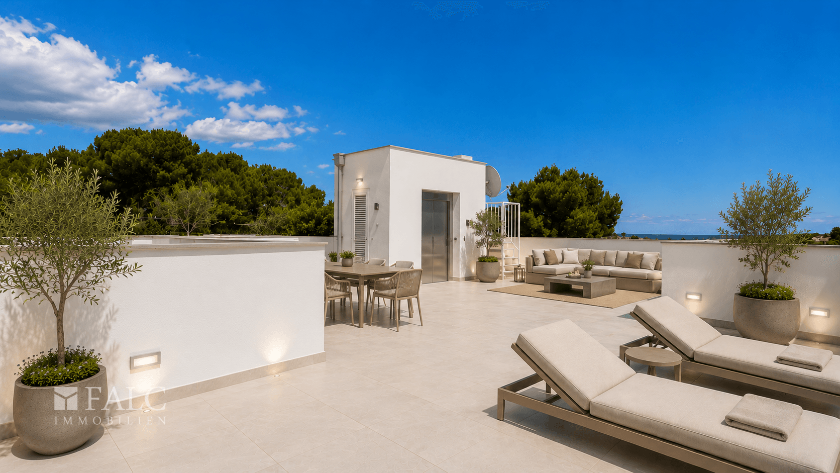 Dachterrasse Beispiel KI