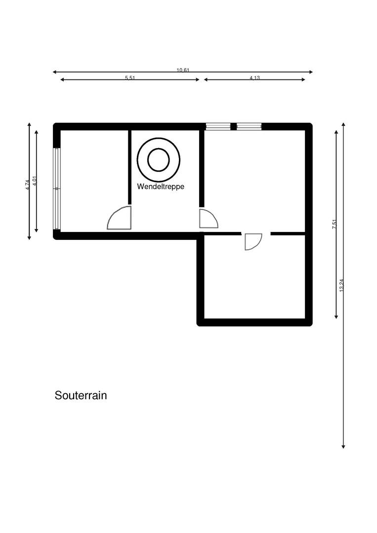 Grundriss Souterrain