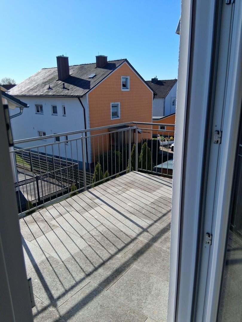 Balkon vom Wohnbereich aus