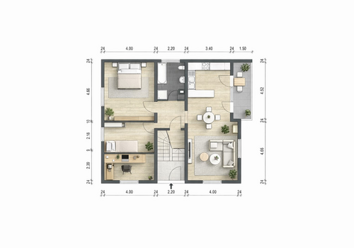 Grundriss Wohnung