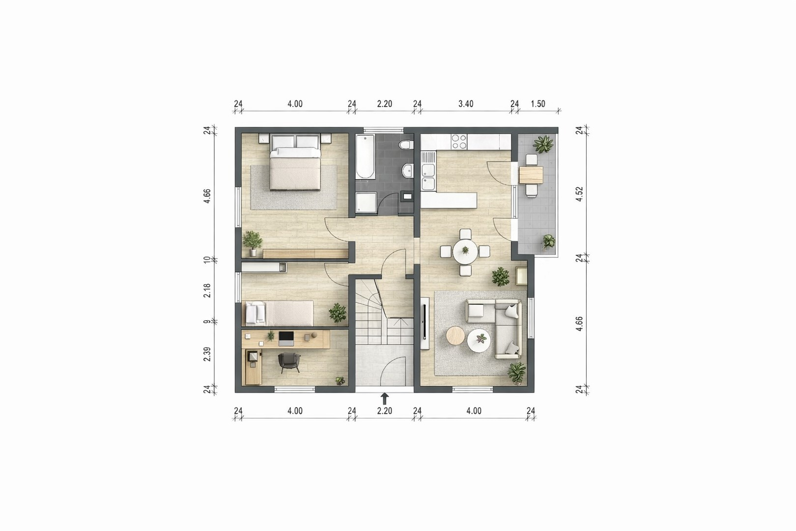 Grundriss Wohnung