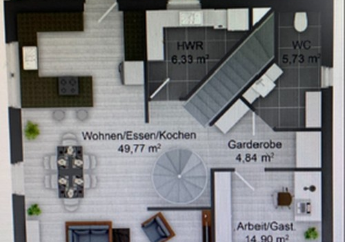 Grundriss Maisonette 2. OG
