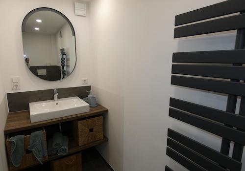 Badezimmer im Anbau