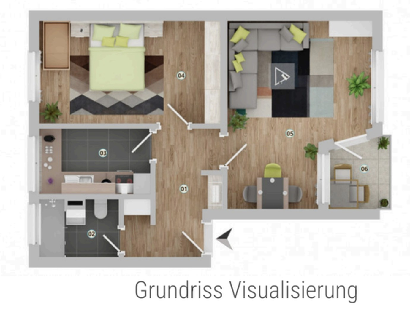 Grundriss Visualisierung