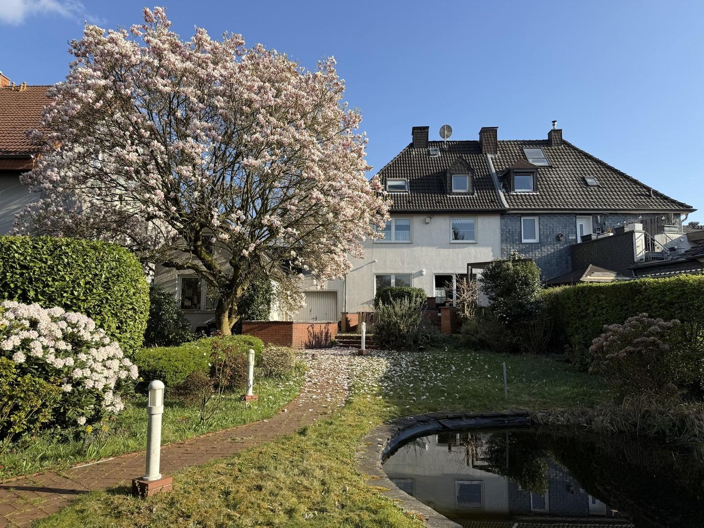 Hausansicht Garten