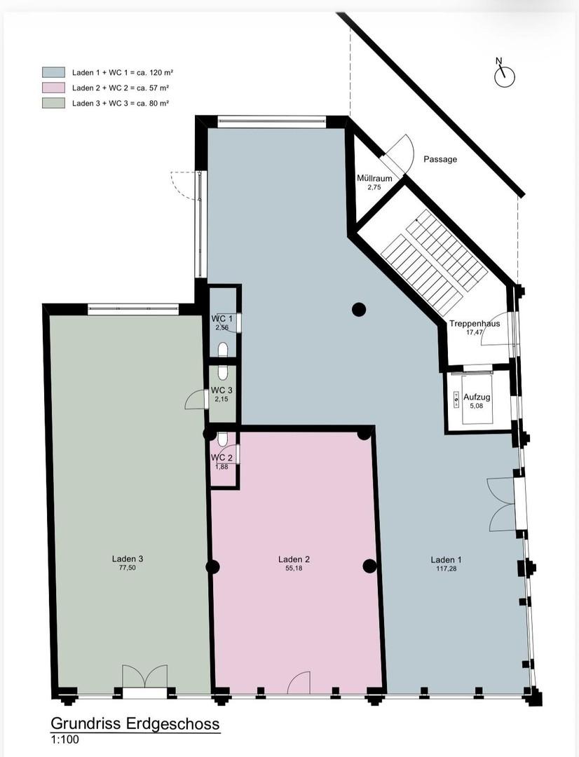 Grundriss - Laden 3 