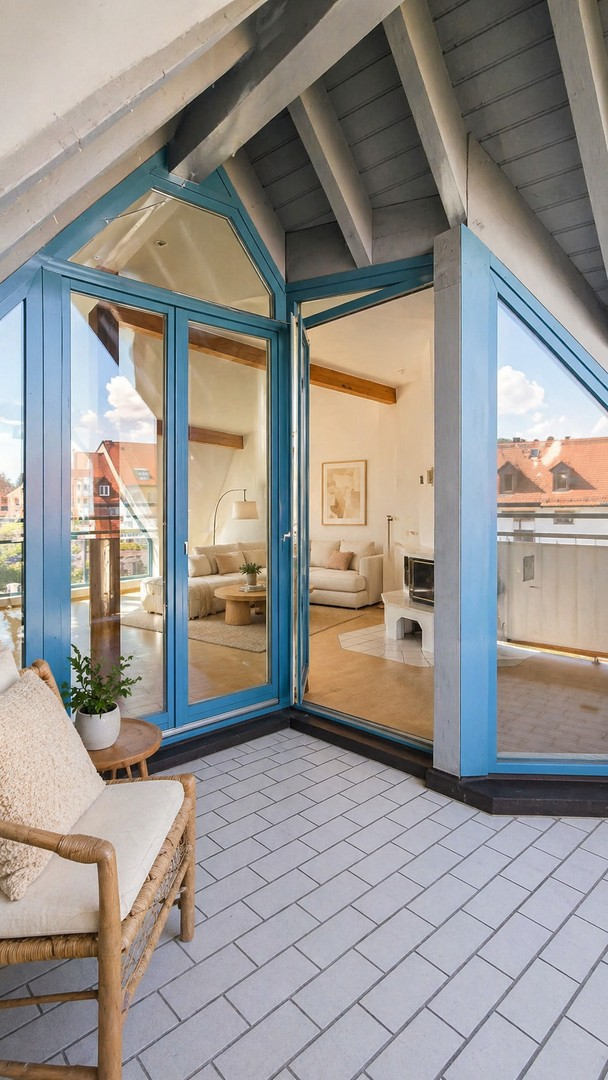 Blick ins Wohnzimmer