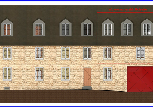 Hofansicht Wohnung