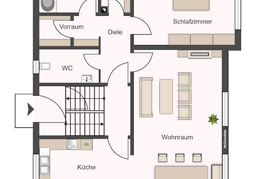 Erdgeschoss Wohnhaus