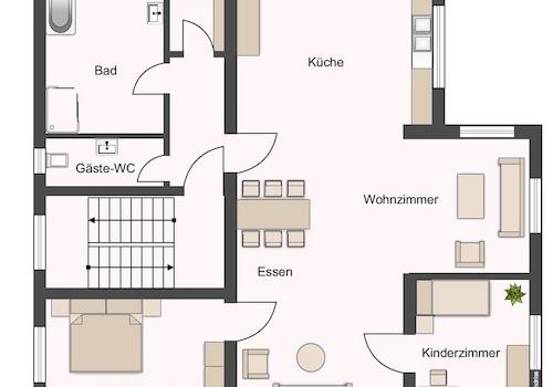 Obergeschoss Wohnhaus 