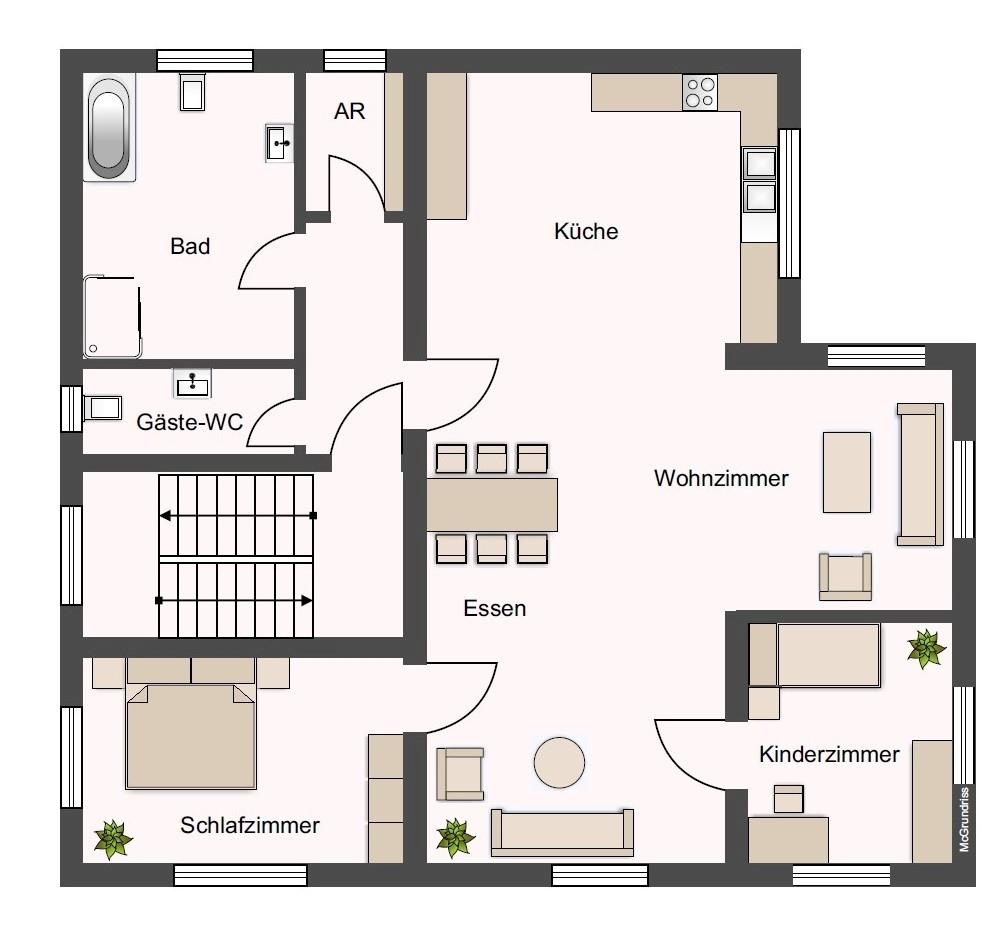 Obergeschoss Wohnhaus 