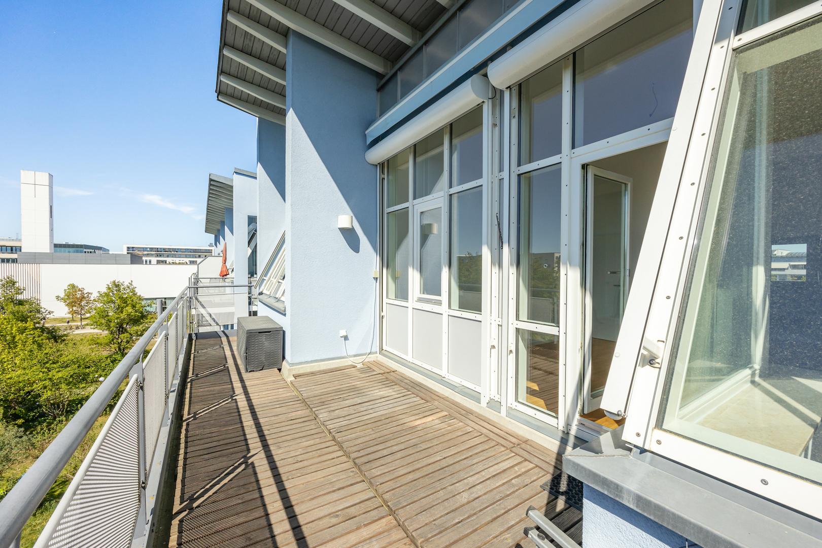 Sonnige Terrasse