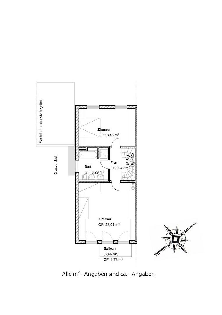 Grundriss Obergeschoss