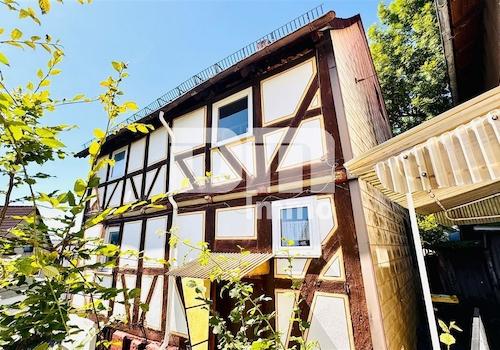 Frontansicht Haus Fachwerk