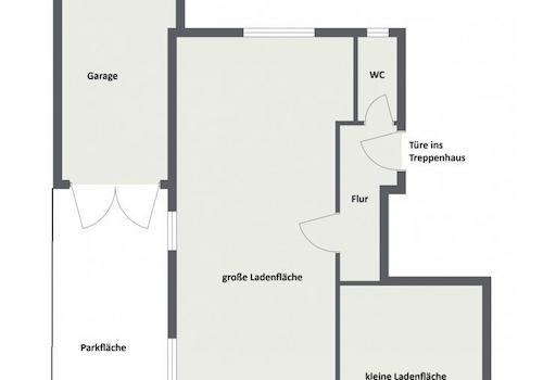 Grundriss Laden