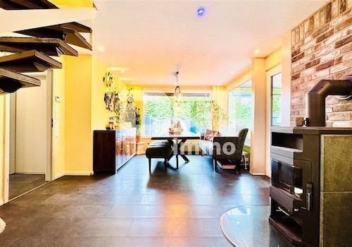 EG Wohn / Esszimmer / Zugang Terrasse / Kamin