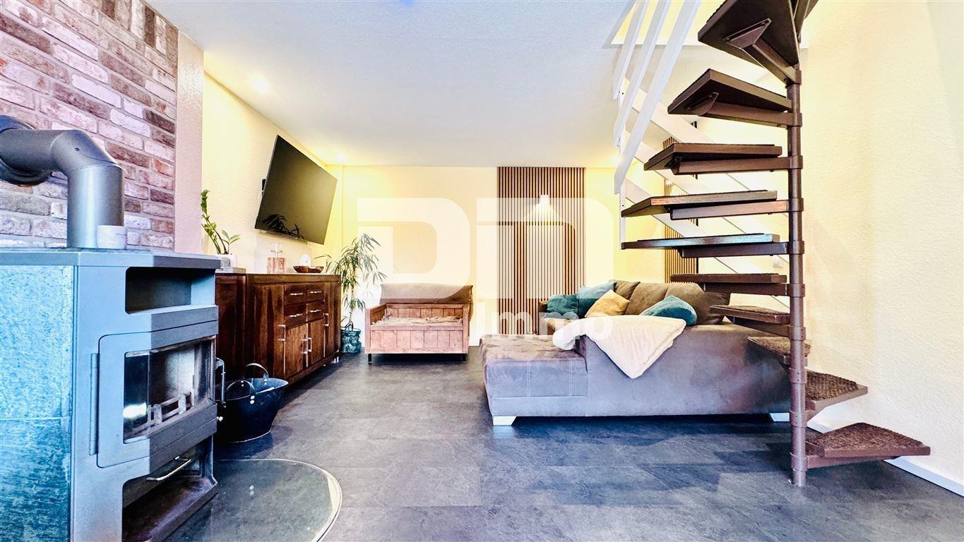 EG Wohn / Esszimmer / Zugang Terrasse / Kamin