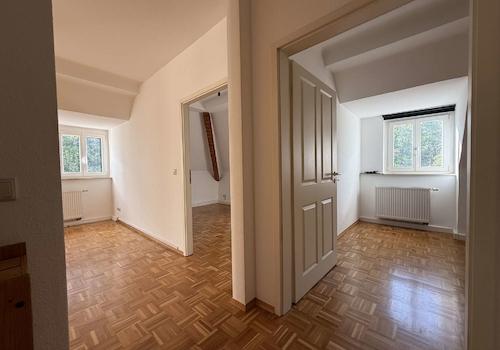 Blick zu den beiden Schlafzimmern