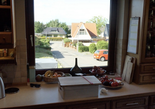 Blick aus der Wohnküche