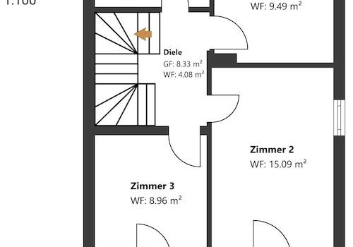 Grundriss Obergeschoss