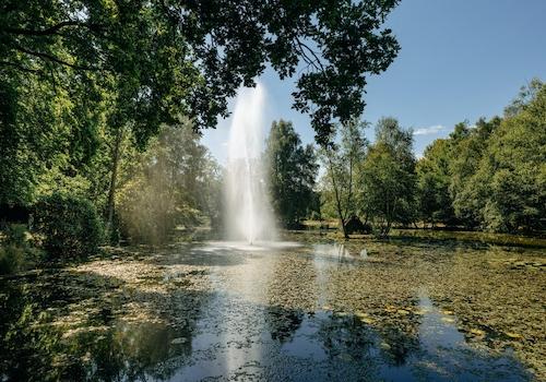 Teich mit Fontäne
