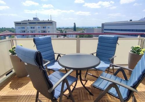 Balkon mit Aussicht