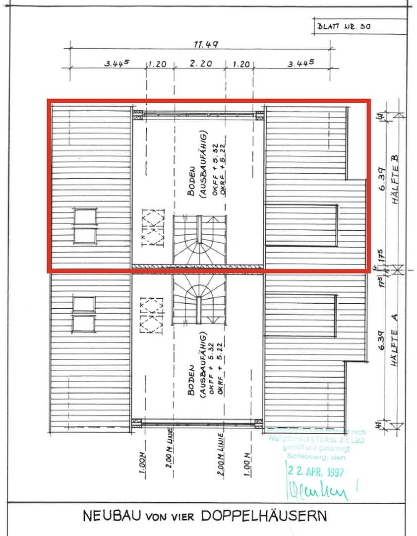 Grundriss Dachgeschoss