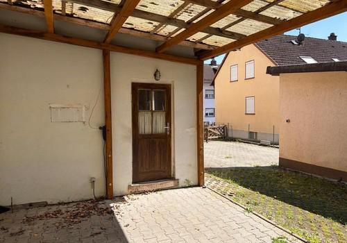 Anbau 2 + Pergola, Rückseite