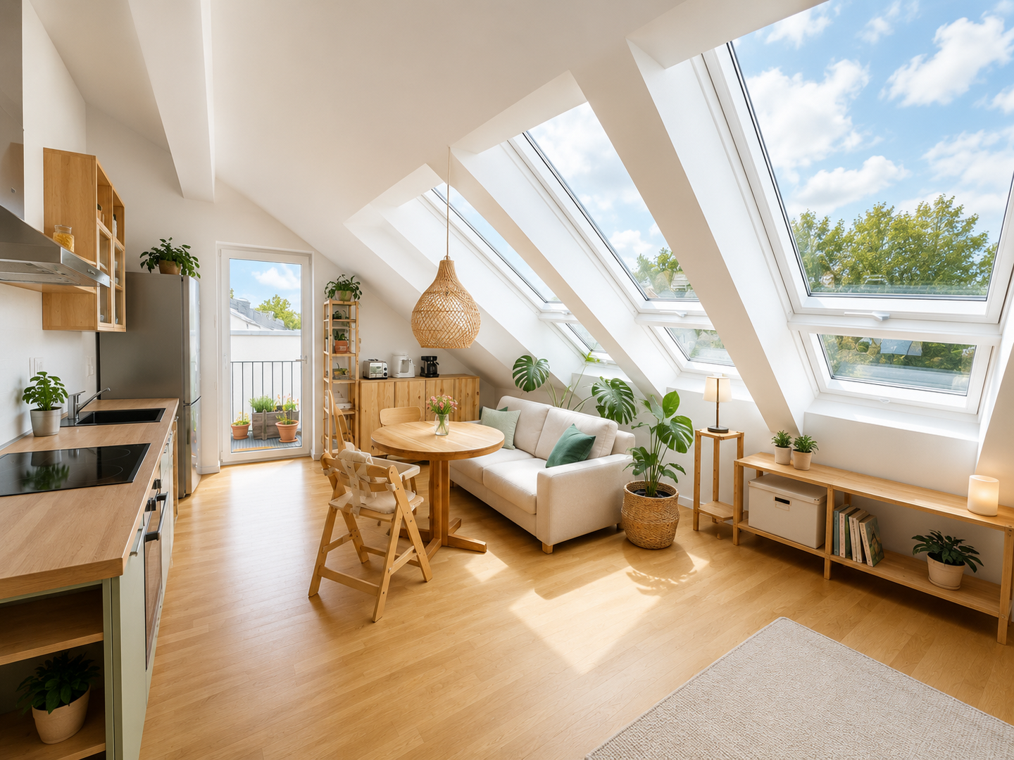 Blick auf den Essbereich - Küche