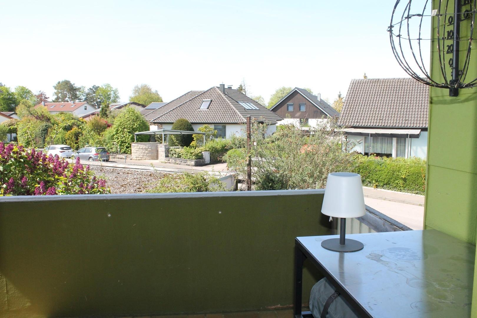 Blick vom Balkon