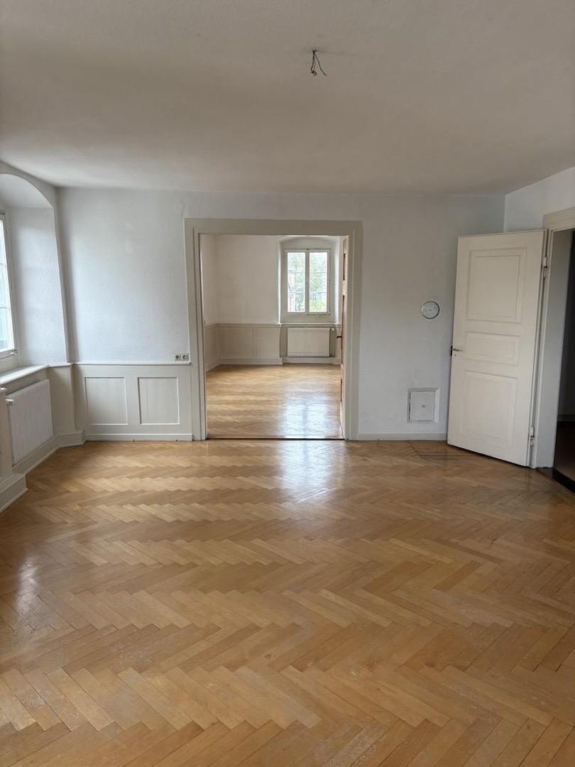 Blick Wohn- in Arbeitszimmer
